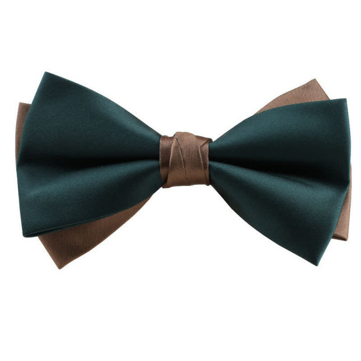 Herren Asymmetrische Zweifarbige Fliege