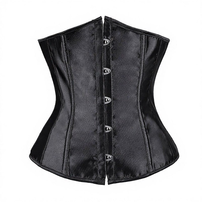 Western Cowgirl Satin-Korsett mit Stahlstäben, Taillenformer - Weiß - 6XL - image 1