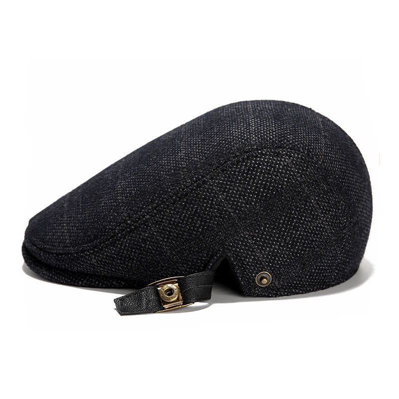 Künstler-Polarfleece-Kariertes Flat Cap Barett - image 4