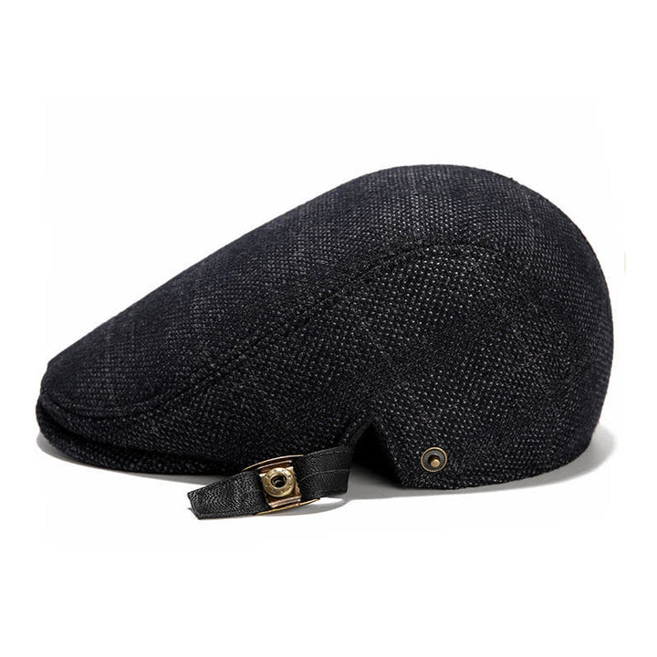 Künstler-Polarfleece-Kariertes Flat Cap Barett - image 4