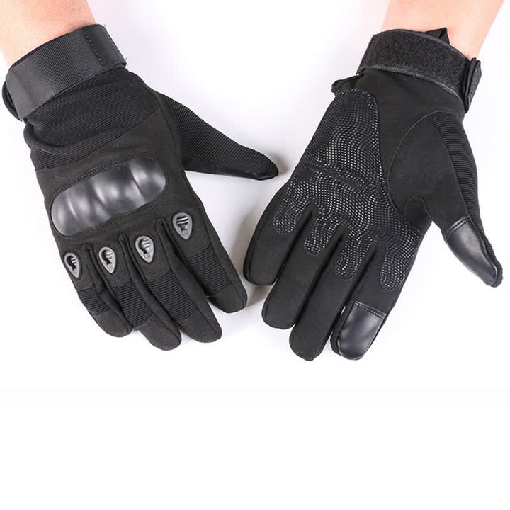 Motorradfahren Verdickte Fleece-gefütterte Taktische Handschuhe