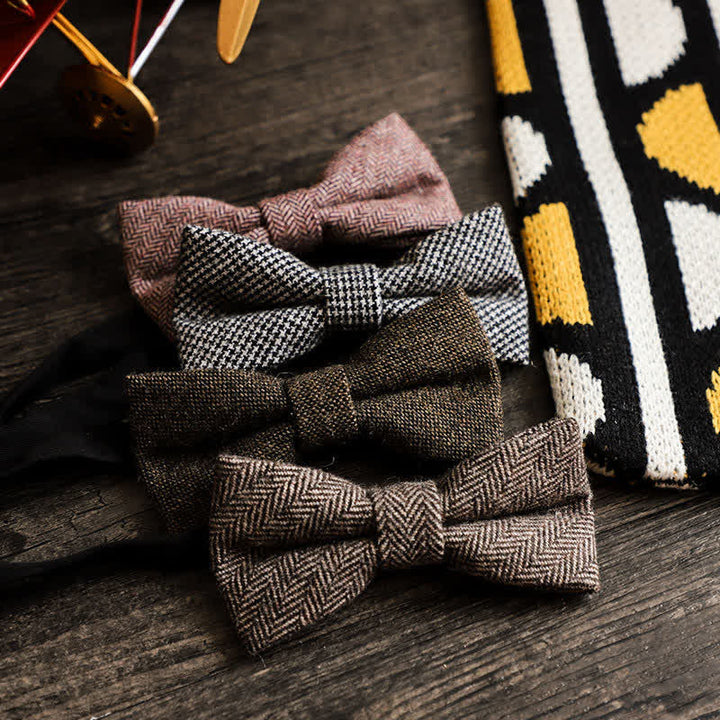 Herren Simple Tweed Wollmischung Fliege