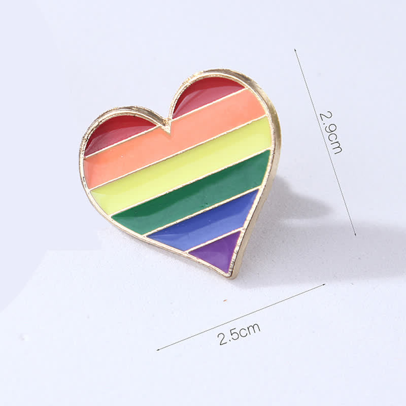 4 Stück Love Is Love Regenbogenflagge Pride Brosche