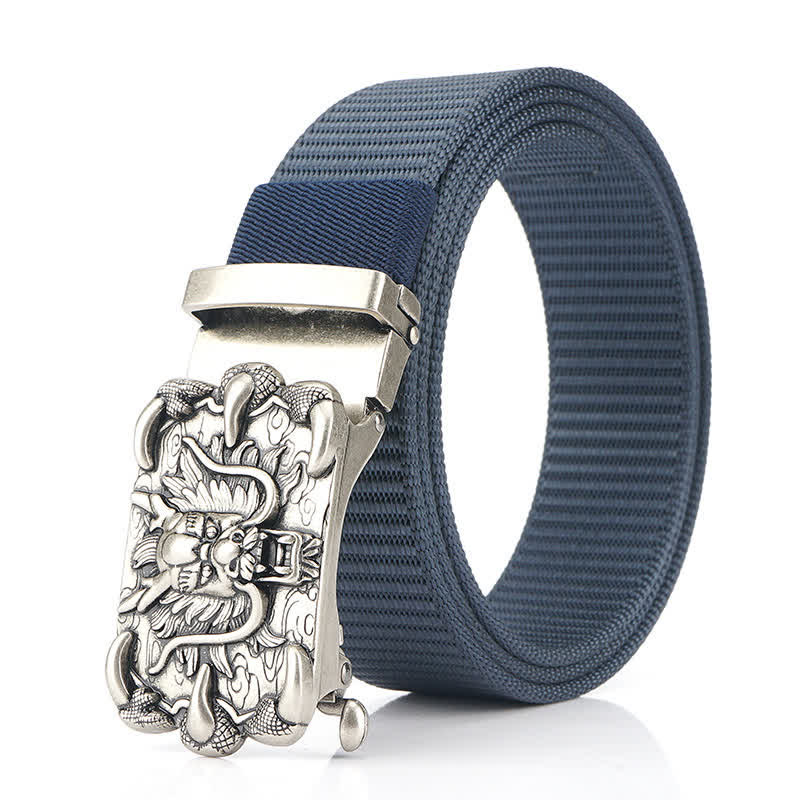 Herren Freizeit Nylon Gürtel mit Drachen Dekor