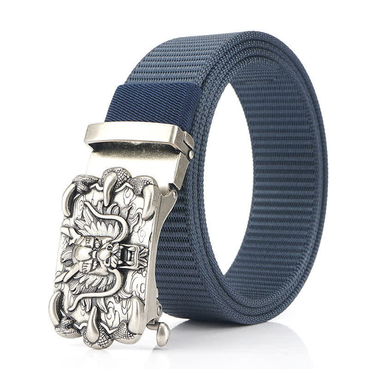 Herren Freizeit Nylon Gürtel mit Drachen Dekor