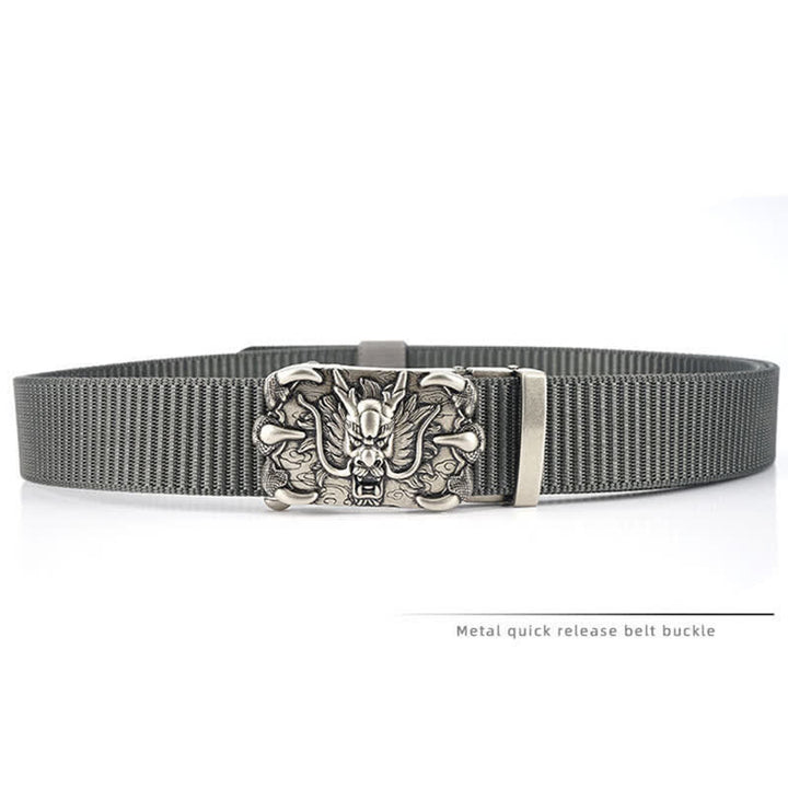 Herren Freizeit Nylon Gürtel mit Drachen Dekor