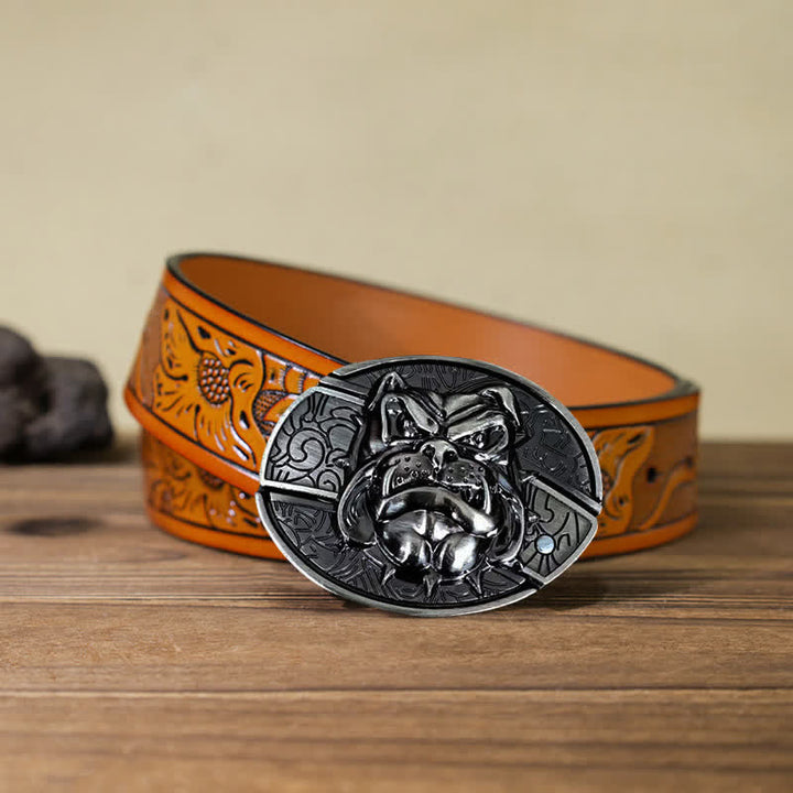 DIY Fierce Dog versteckter Klappmesser-Ledergürtel für Herren