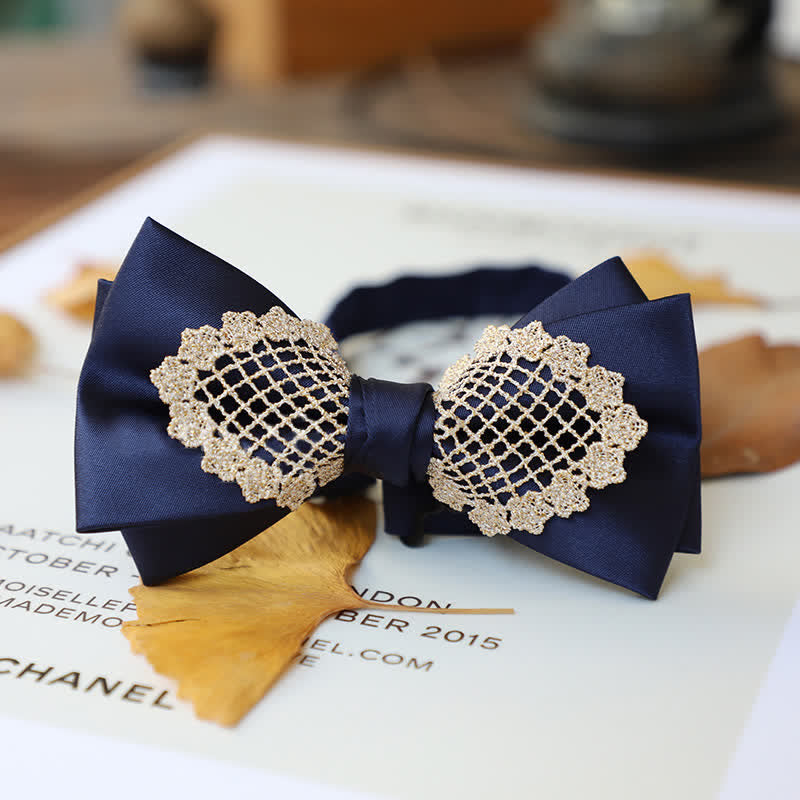 Elegante Blumen-Spitzen-Fliege für Herren