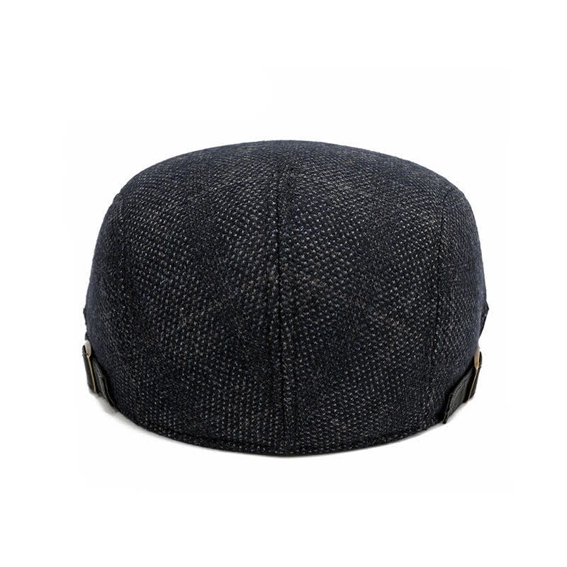 Künstler-Polarfleece-Kariertes Flat Cap Barett - image 3