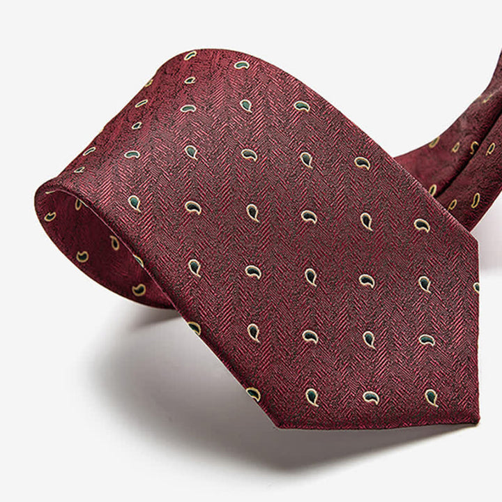 Herren Luxus Mikro Paisley Krawatte - image 2