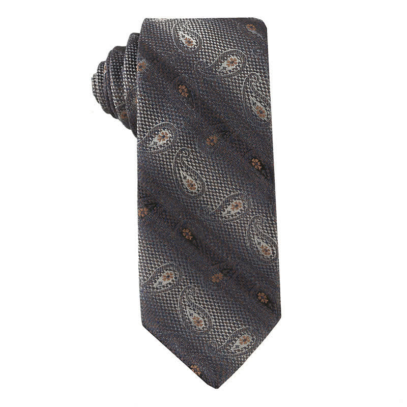 Retro-Braune Serie Krawatte für Herren - Paisley - image 4