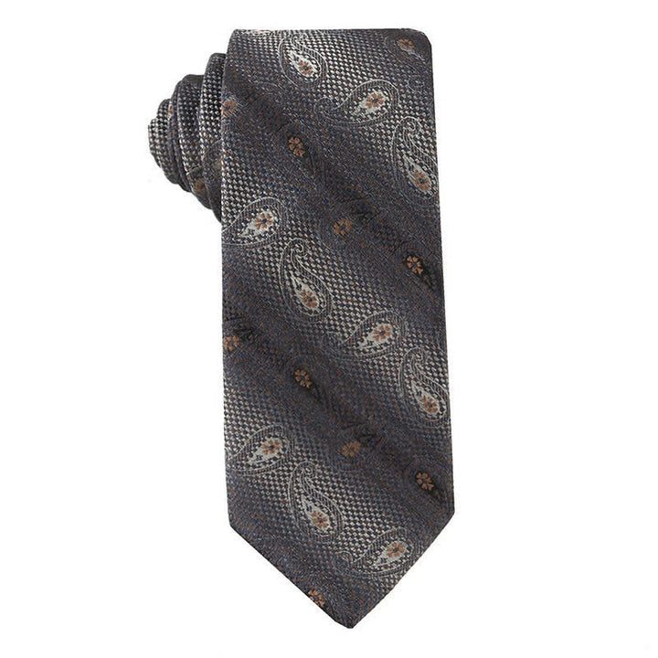 Retro-Braune Serie Krawatte für Herren - Paisley - image 4