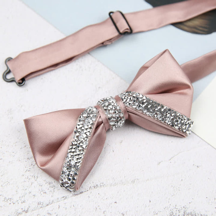 Glitzernde Herren-Fliege mit Strasssteinen für Hochzeiten