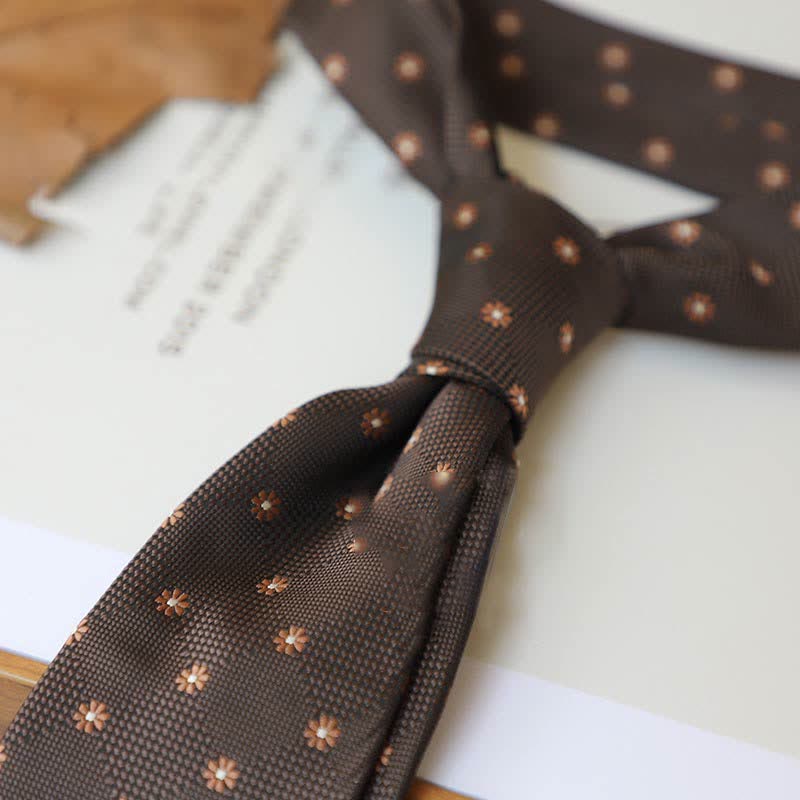 Krawatte der Serie 'Coffee Colors' mit Streifen und Paisley-Muster für Herren - Stil #4 - image 7