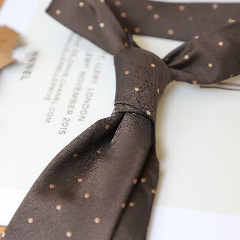 Krawatte der Serie 'Coffee Colors' mit Streifen und Paisley-Muster für Herren - Stil #24 - image 27