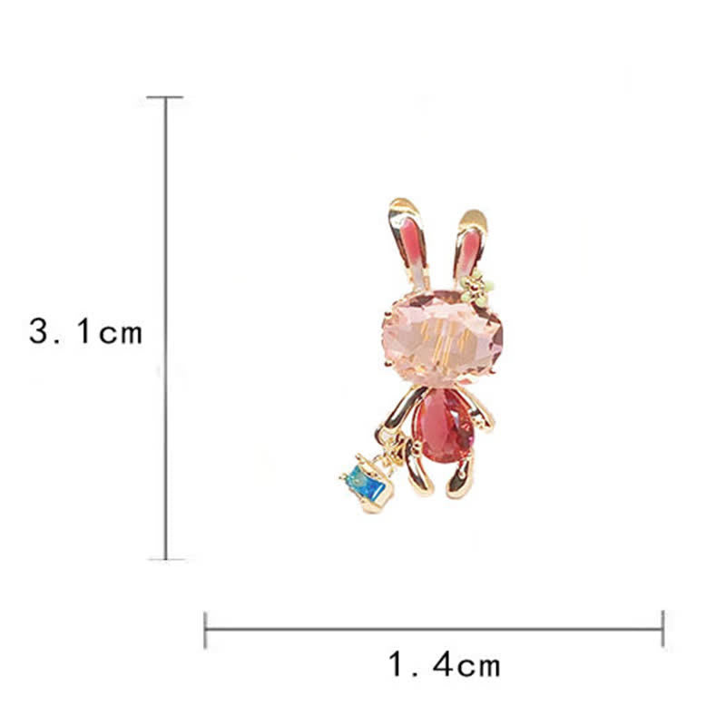 Damen Pink Bunny Kleine Hase Brosche