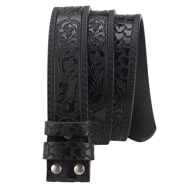 Herren DIY American Flag Cowboy Schnallengürtel aus Leder