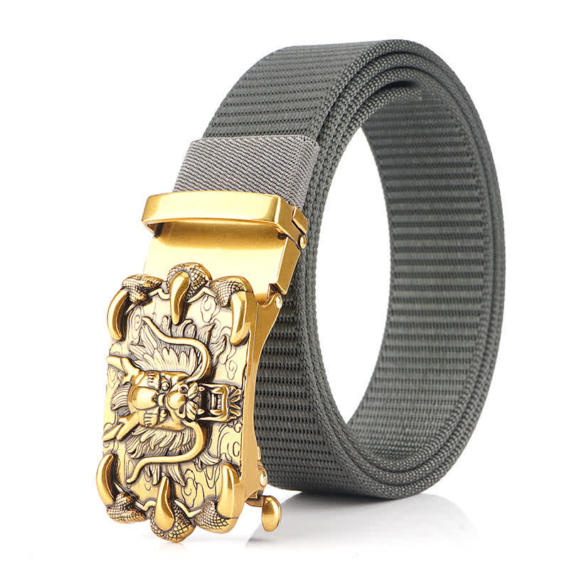 Herren Freizeit Nylon Gürtel mit Drachen Dekor