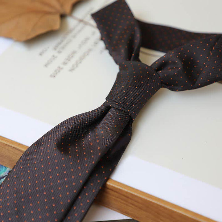 Krawatte der Serie 'Coffee Colors' mit Streifen und Paisley-Muster für Herren - Stil #10 - image 13