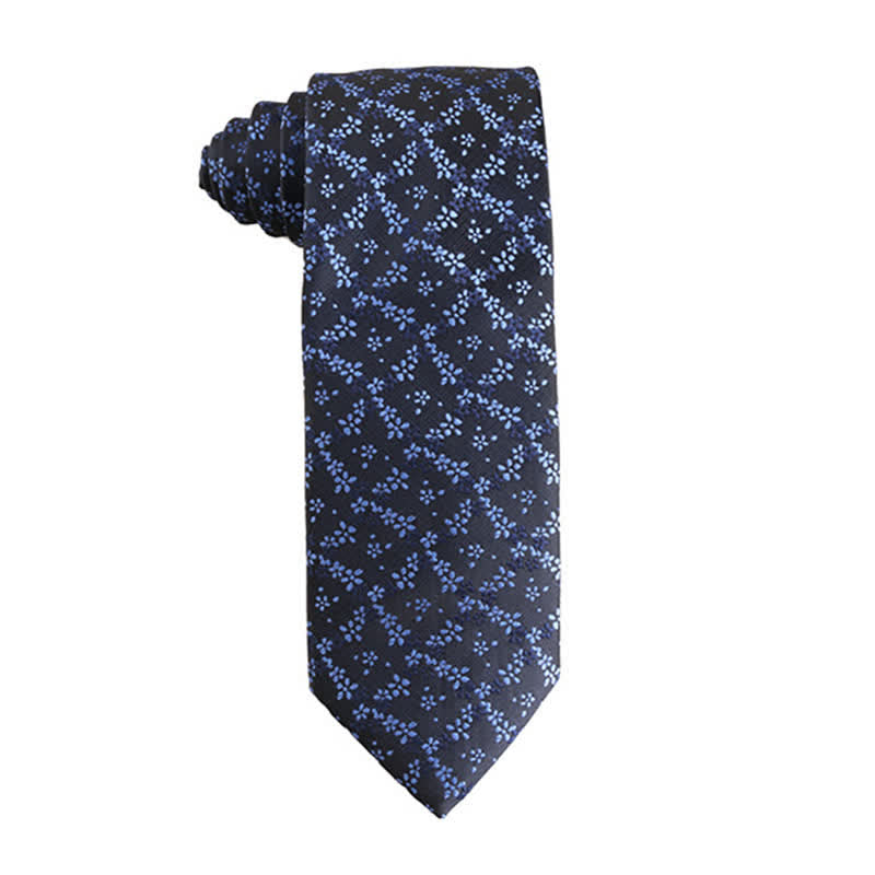Dynamische Blaue Krawattenserie für Herren 
