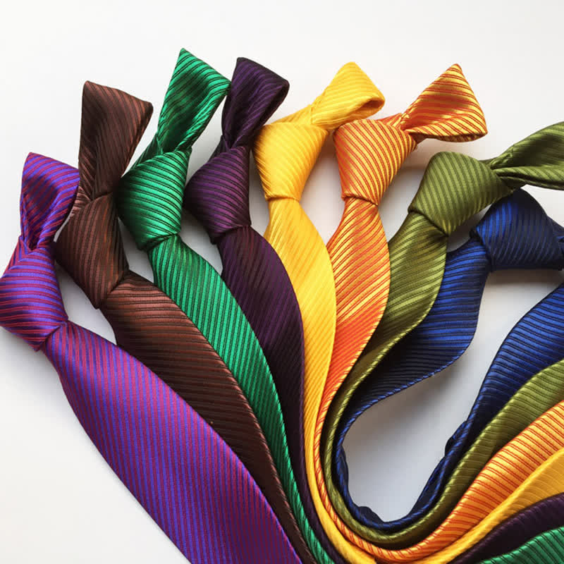 Männer Krawatte in Unifarben mit diskretem Twill-Muster
