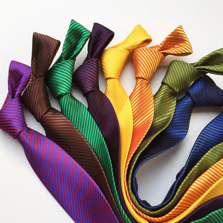 Männer Krawatte in Unifarben mit diskretem Twill-Muster