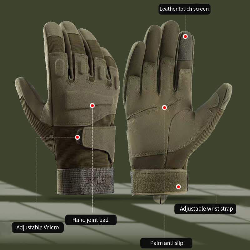 Unzerstörbare dicke, robuste taktische Handschuhe mit harten Knöcheln