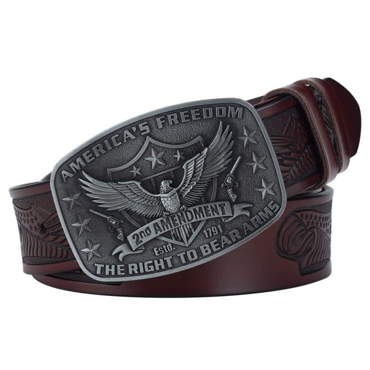 Retro Adler Freiheit Amerikas Leder Gürtel für Männer