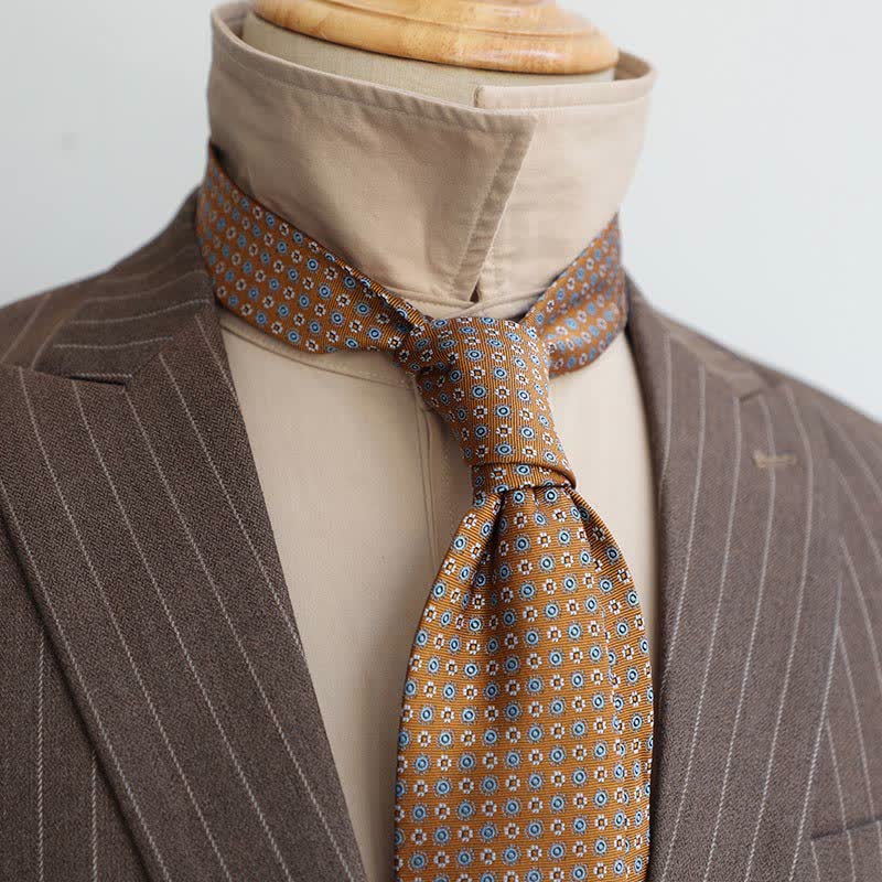 Krawatte der Serie 'Coffee Colors' mit Streifen und Paisley-Muster für Herren - image 3