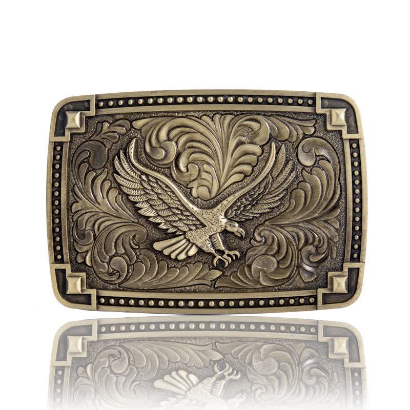 Herren DIY Soaring Eagle In Dreamy Sky Schnallen-Ledergürtel