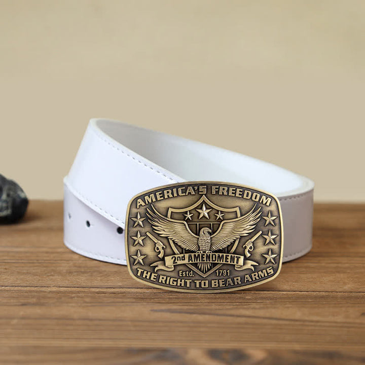 Herren DIY Adler Amerikas Freiheit Schnallen Ledergürtel