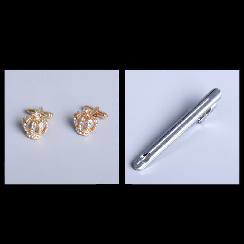 8er Pack Marineblau Blätter Blumen Vogue Krawatten Fliegen Geschenkbox - image 4