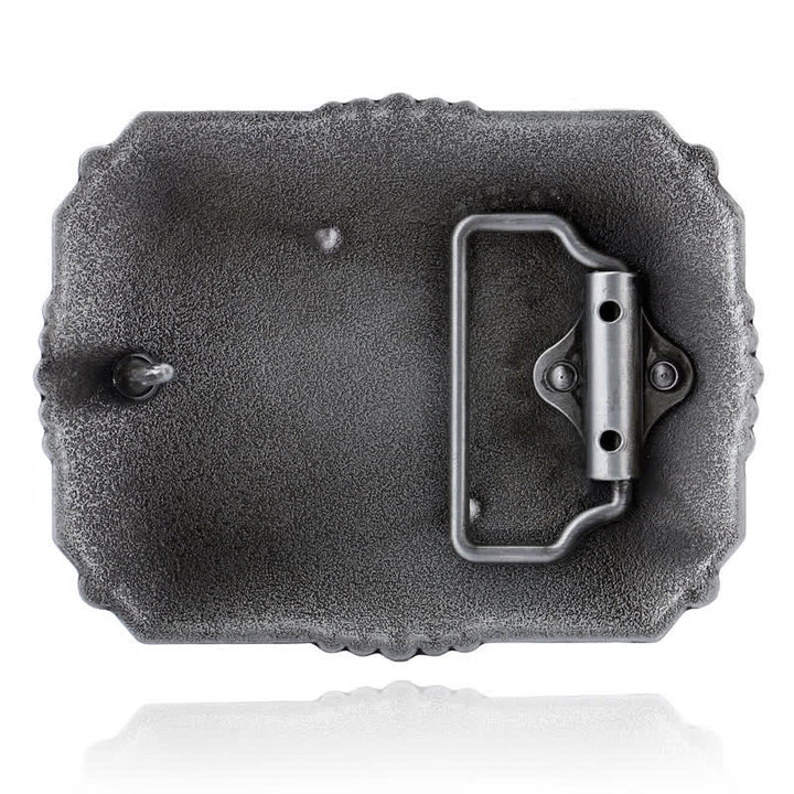 Herren DIY Pferd Kreuz Kniende Gebetsschnalle Ledergürtel