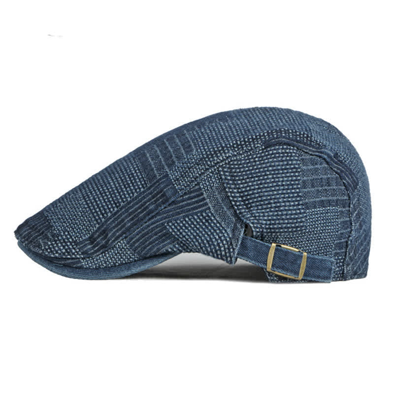 Persönlichkeit Maler Gewaschener Jeans Barett Flachkappe - image 5