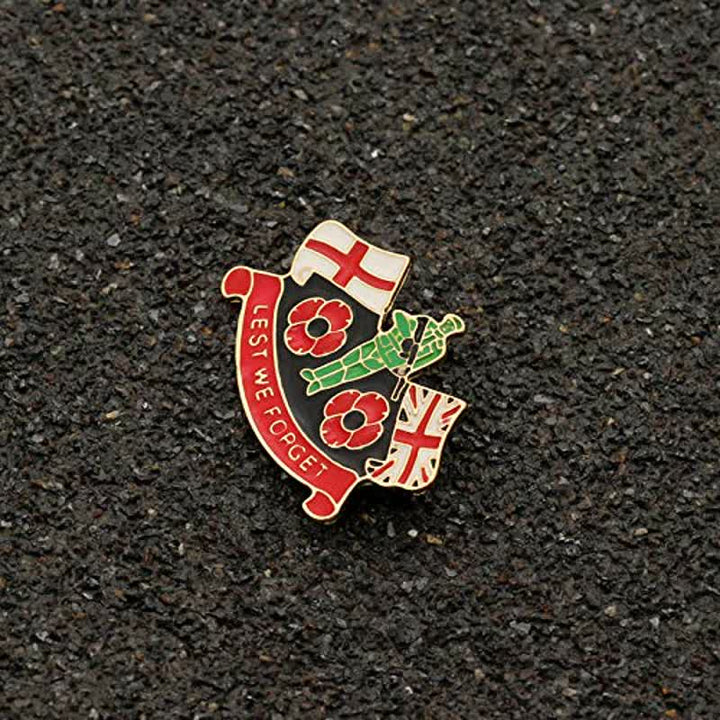 Unisex Lest We Forget Soldat Mohnblume Brosche