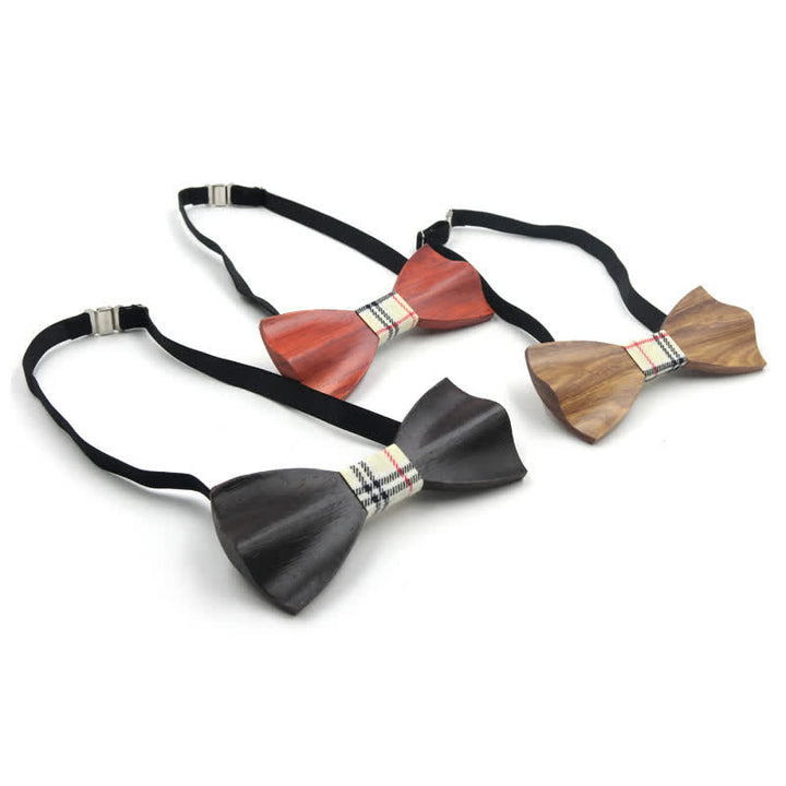 Elegante 3D-gekrümmte Holzfliege für Herren