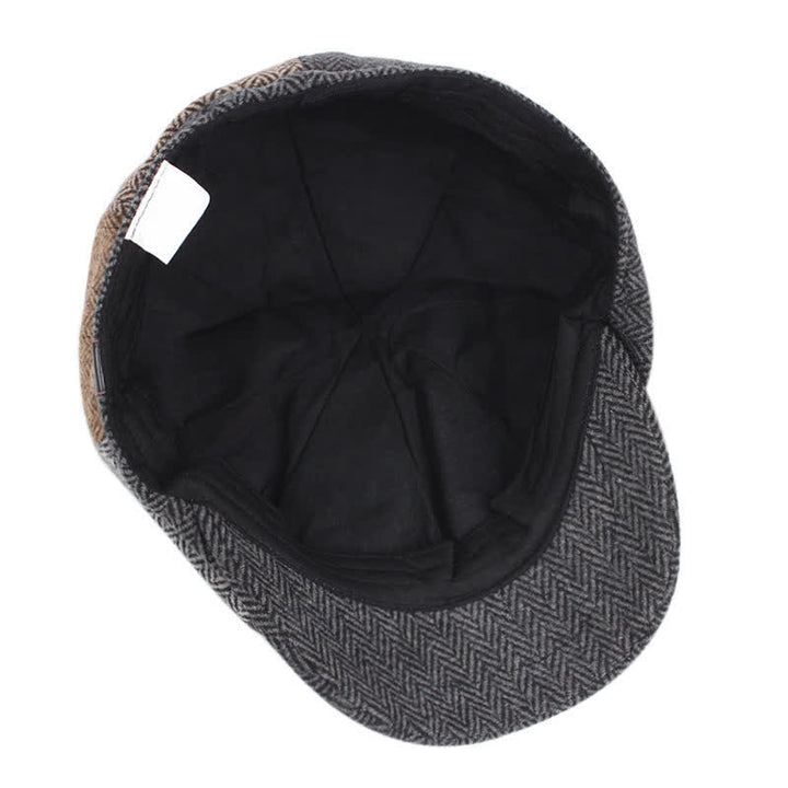 Vintage britische achteckige Barettkappe