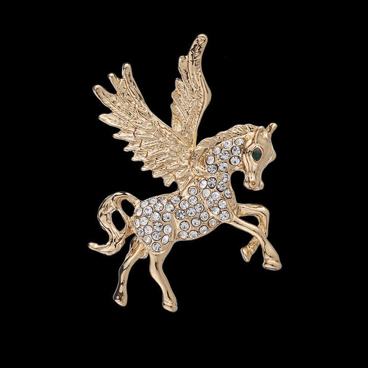 Herren Vintage Pegasus-Flügel Brosche