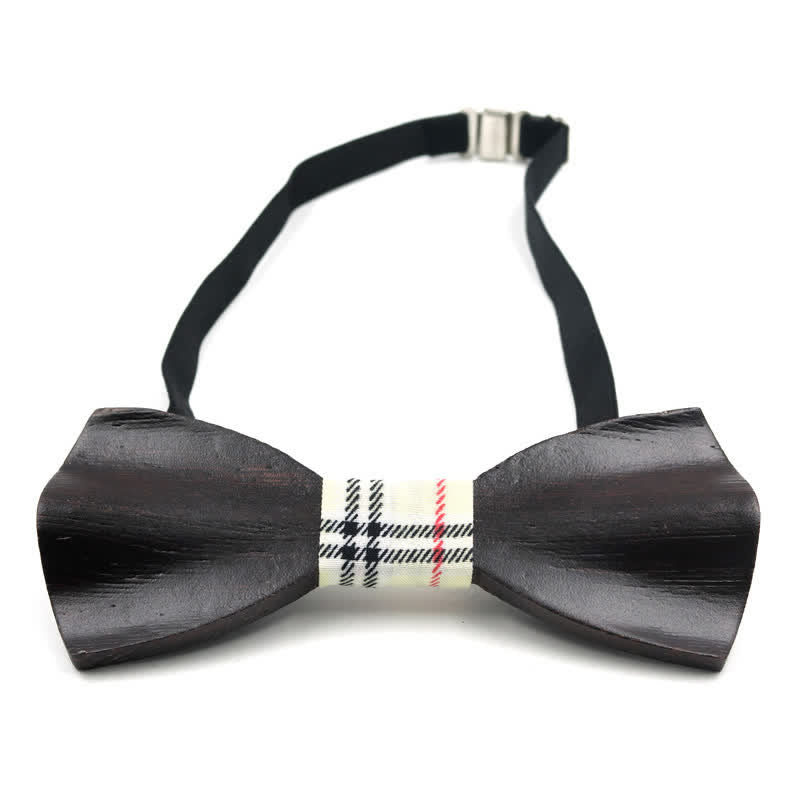 Elegante 3D-gekrümmte Holzfliege für Herren