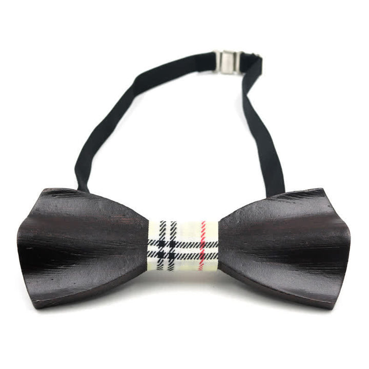 Elegante 3D-gekrümmte Holzfliege für Herren