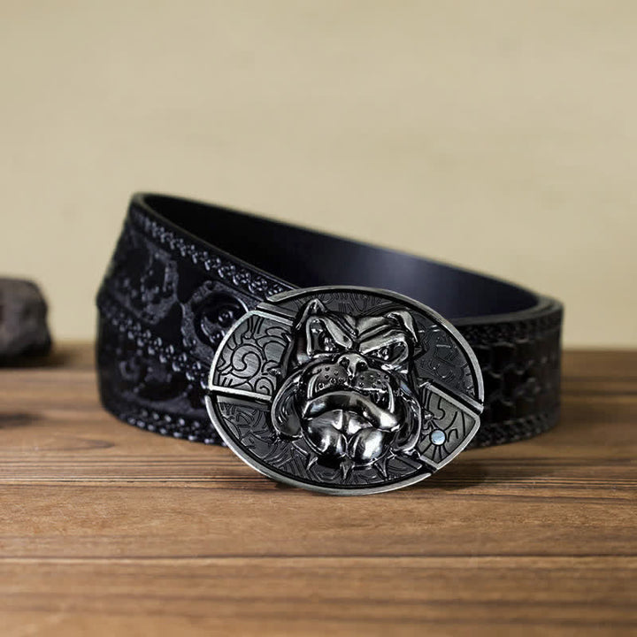 DIY Fierce Dog versteckter Klappmesser-Ledergürtel für Herren