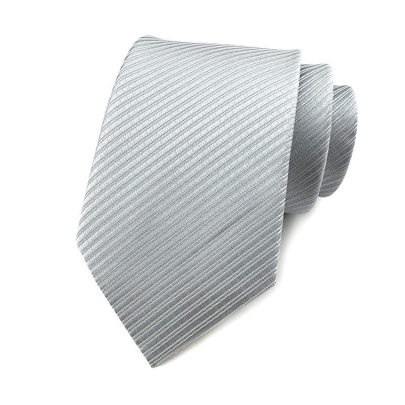 Männer Krawatte in Unifarben mit diskretem Twill-Muster