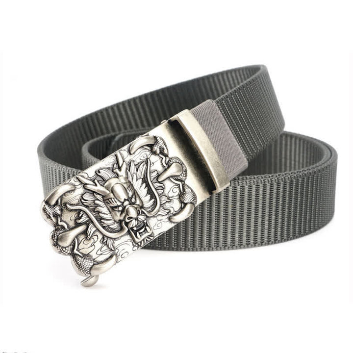 Herren Freizeit Nylon Gürtel mit Drachen Dekor