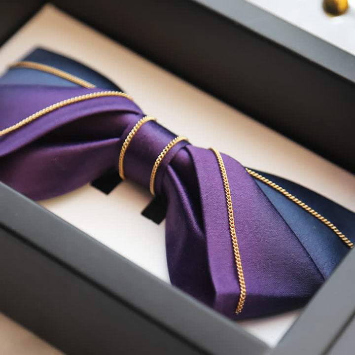 Herren schattierte Einstecktuch Twist Fliege