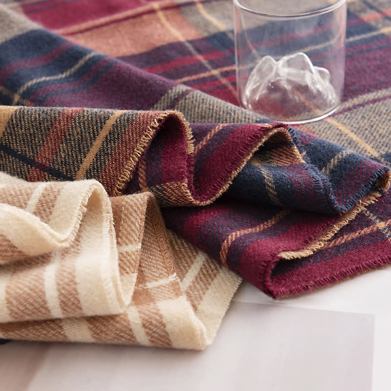 Klassischer wärmerer Winter-Karrierter Schal für Frauen