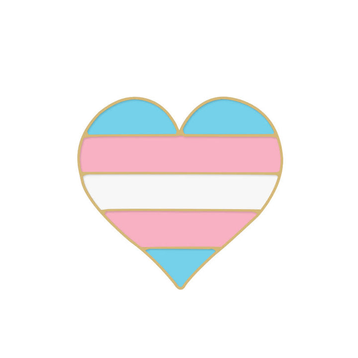 6Stk. Pride Day Pink & Blue Rainbow Flag Brosche