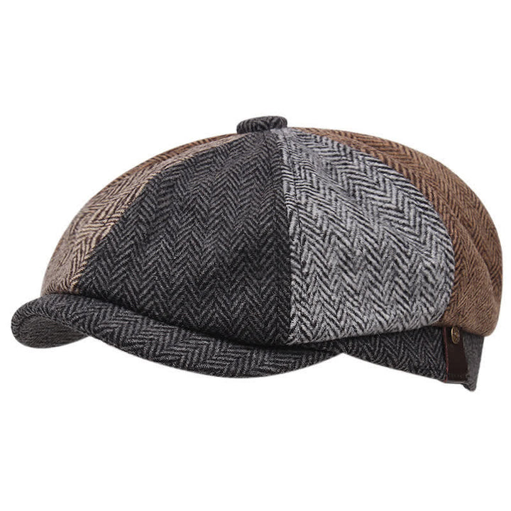 Vintage britische achteckige Barettkappe