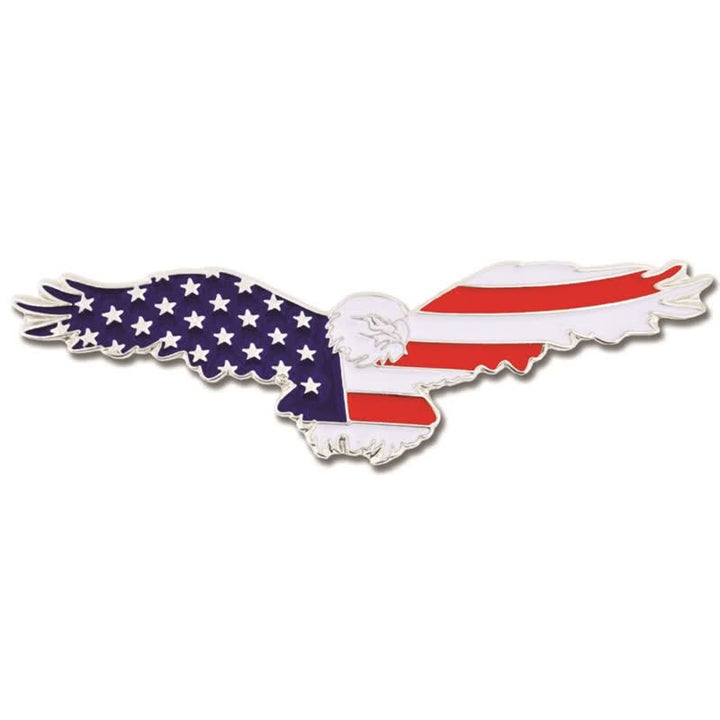 Herrenemaillierte Amerikanische Flagge Geier Brosche