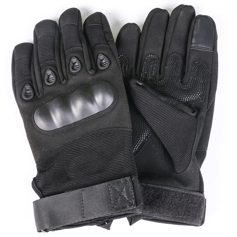 Motorradfahren Verdickte Fleece-gefütterte Taktische Handschuhe