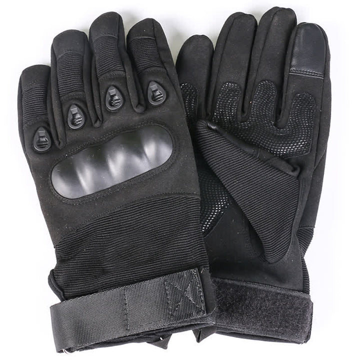 Motorradfahren Verdickte Fleece-gefütterte Taktische Handschuhe